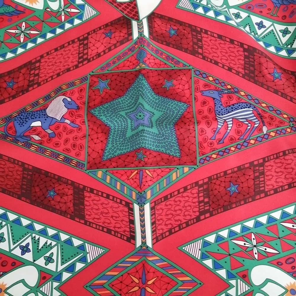 Hermès Scarf Ors Bleu d'Afrique